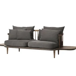 &Tradition Fly SC3 sofa with sidetables, smoked oak - Hot Madison 093