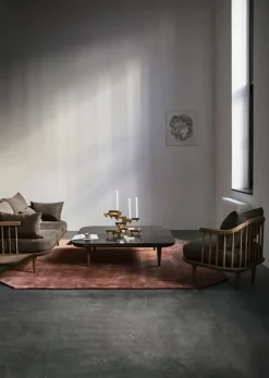 &Tradition Fly SC3 sofa with sidetables, smoked oak - Hot Madison 093