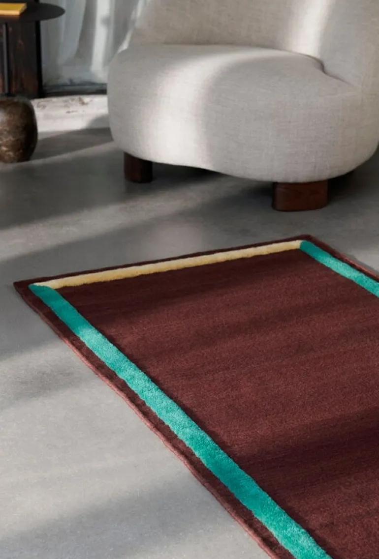 &Tradition Framed AP14 wool rug, 90 x 240 cm, plum