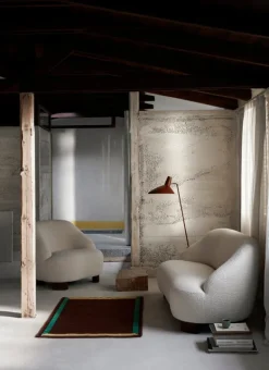 &Tradition Framed AP13 wool rug, 90 x 140 cm, plum