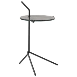 &Tradition Halten SH9 side table, smoked glass - warm black