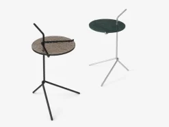 &Tradition Halten SH9 side table, smoked glass - warm black
