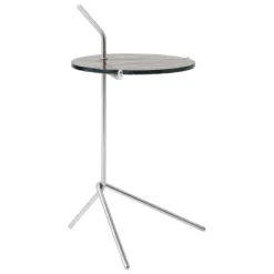 &Tradition Halten SH9 side table, smoked glass - stainless steel