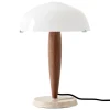 &Tradition Herman SHY3 table lamp, opal glass - walnut - marble