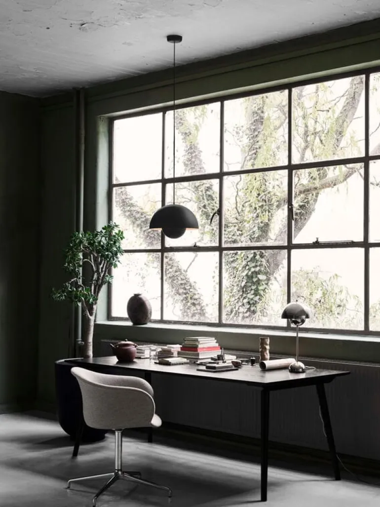 &Tradition In Between SK5 table, 90x200 cm, black oak