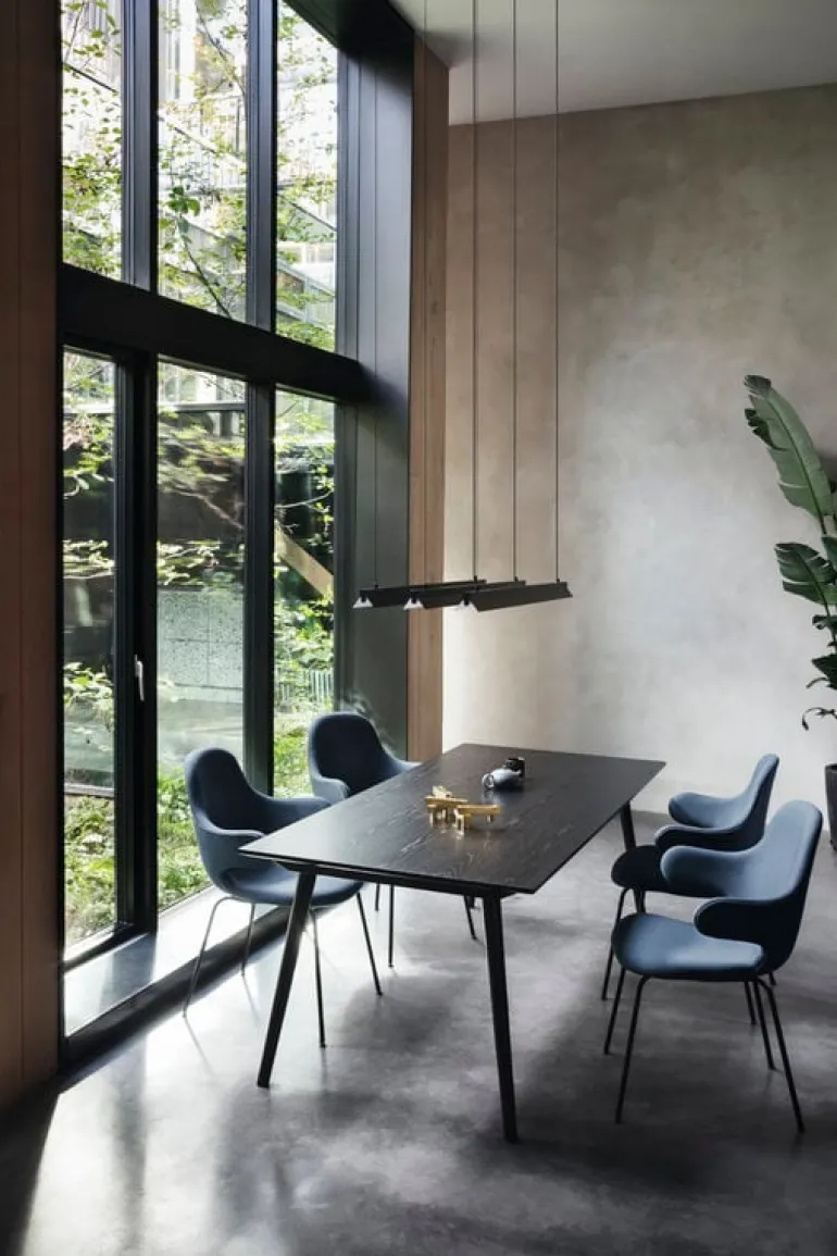 &Tradition In Between SK5 table, 90x200 cm, black oak