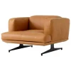 &Tradition Inland AV21 lounge chair, black - cognac Noble leather