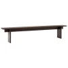 &Tradition Ita OS6 bench, 230 x 30 cm, dark stained oak