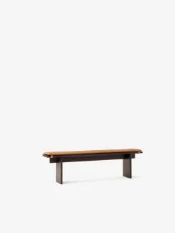 &Tradition Ita OS5 bench, 170 x 30 cm, dark stained oak