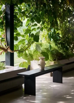 &Tradition Ita OS5 bench, 170 x 30 cm, dark stained oak