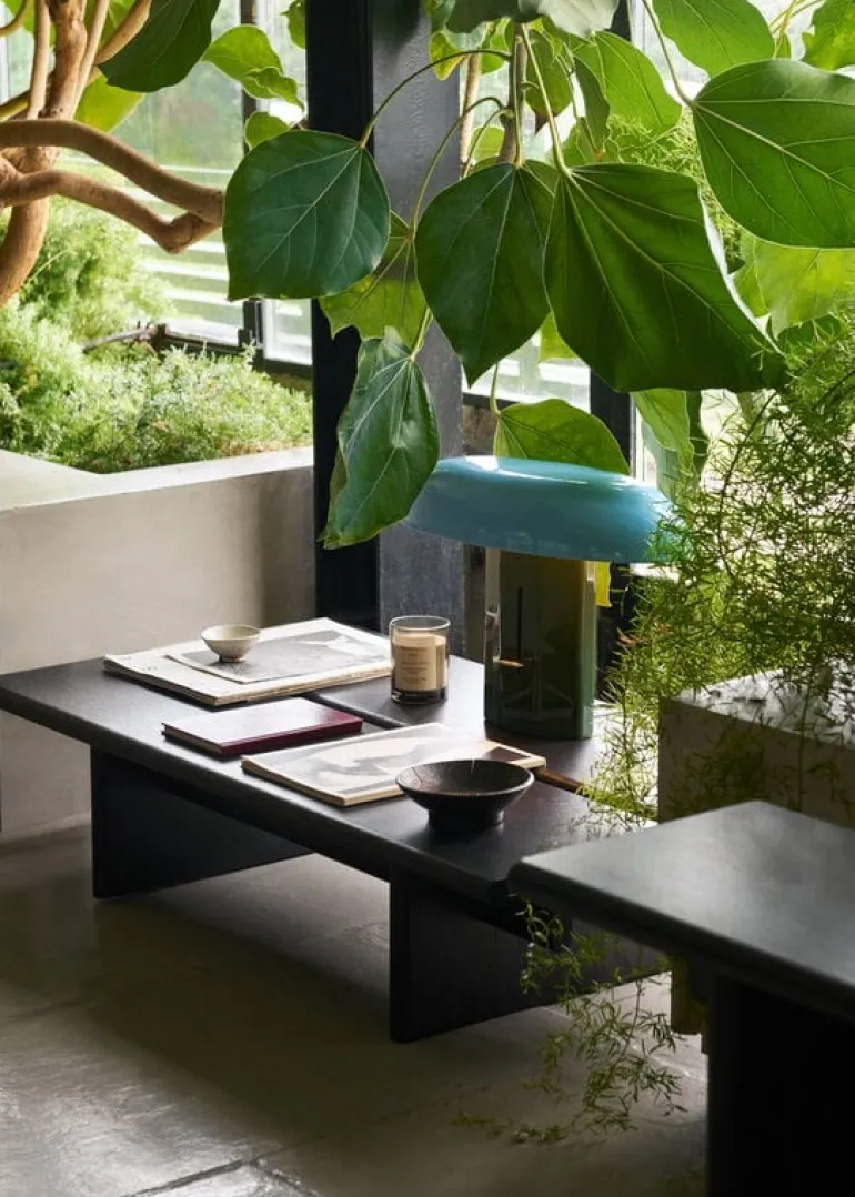 &Tradition Ita OS4 coffee table, 110 x 110 cm, dark stained oak