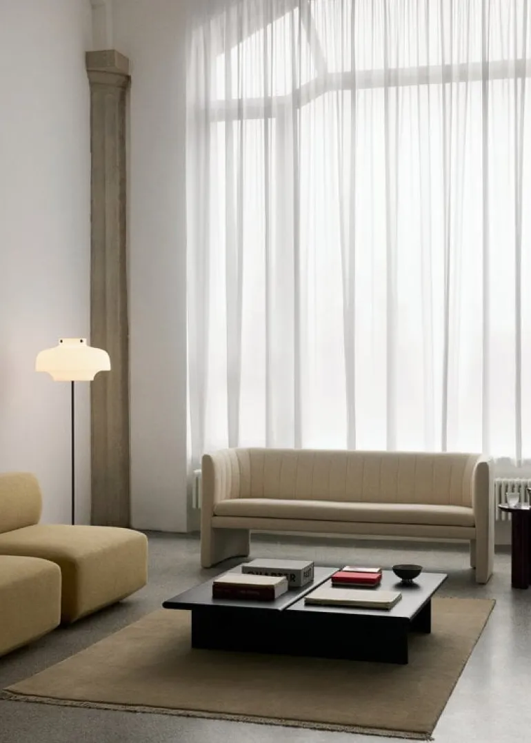 &Tradition Ita OS4 coffee table, 110 x 110 cm, dark stained oak