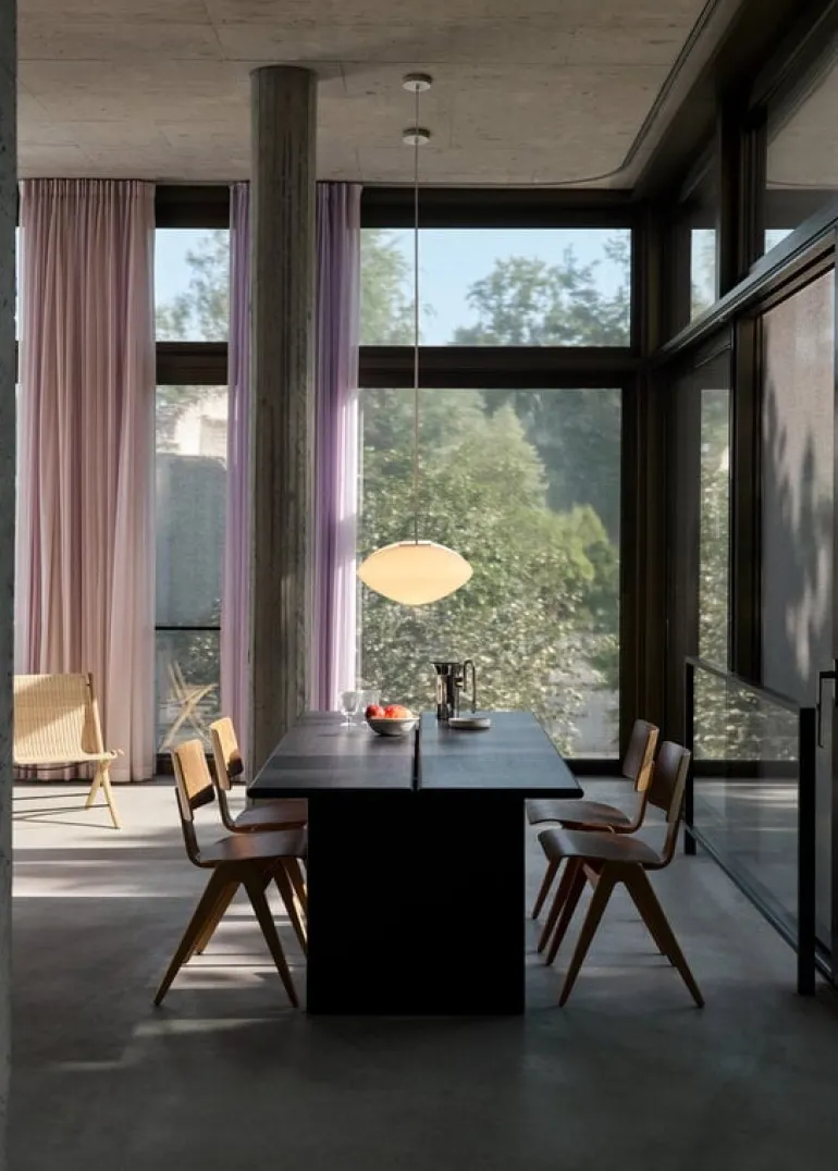 &Tradition Ita OS1 dining table, 200 x 95 cm, dark stained oak