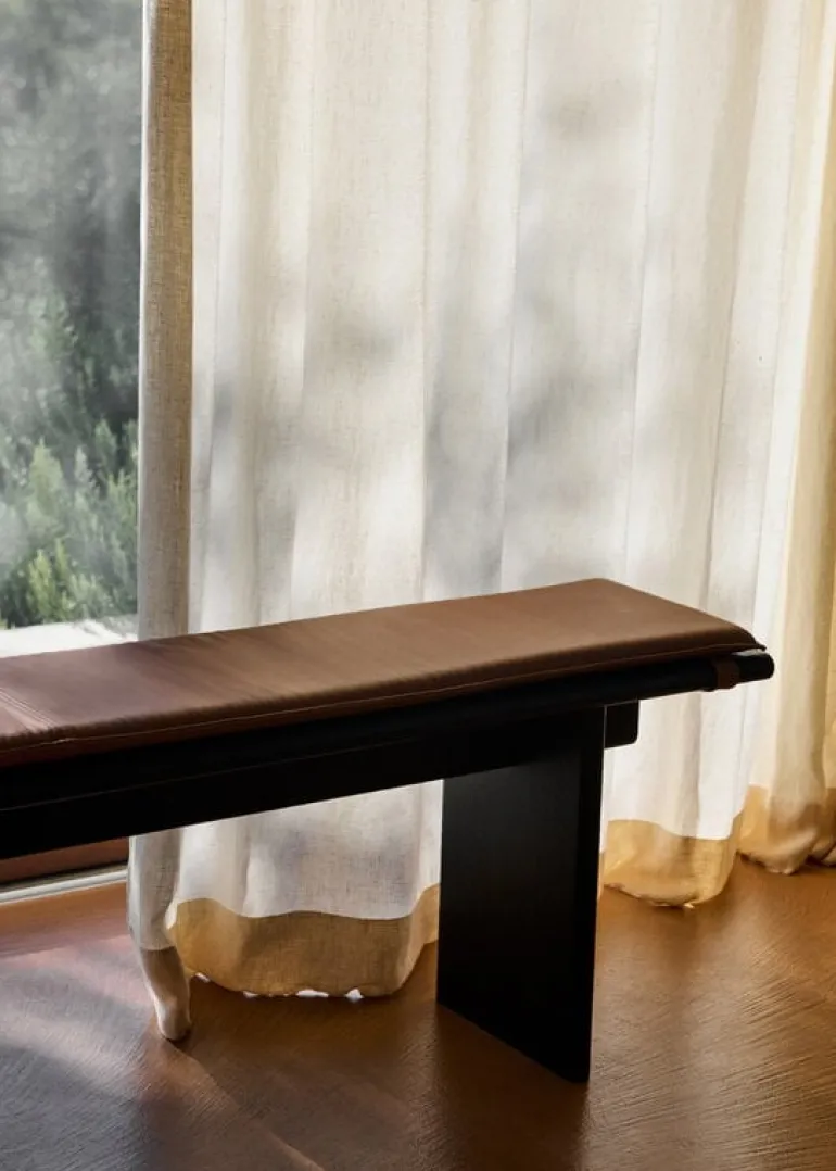 &Tradition Ita OS5 seat pad, 170 x 30 cm, Noble cognac leather