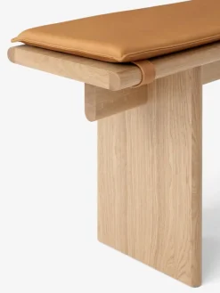 &Tradition Ita OS5 seat pad, 170 x 30 cm, Noble cognac leather