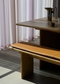 &Tradition Ita OS5 seat pad, 170 x 30 cm, Noble cognac leather