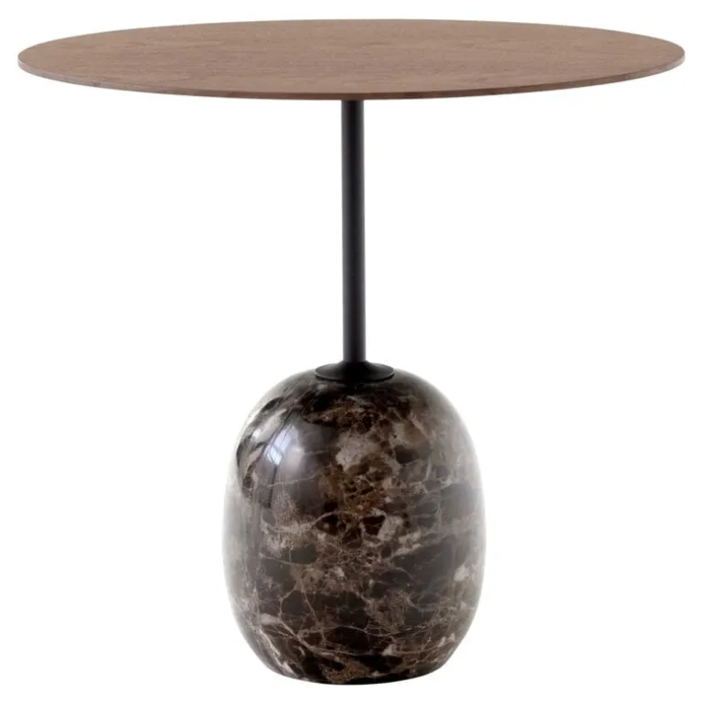 &Tradition Lato LN9 coffee table, walnut - Emperador marble