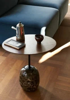 &Tradition Lato LN9 coffee table, walnut - Emperador marble