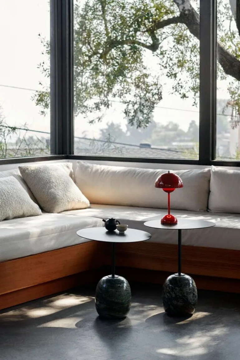 &Tradition Lato LN8 coffee table, deep green - Verde Alpi marble