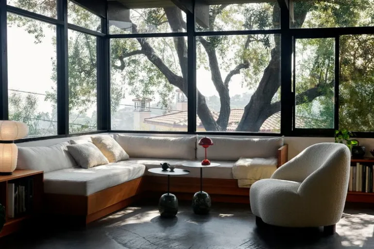 &Tradition Lato LN8 coffee table, deep green - Verde Alpi marble