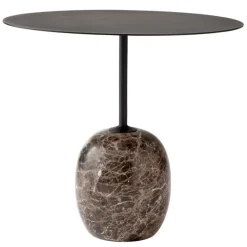 &Tradition Lato LN9 coffee table, black - Emperador marble
