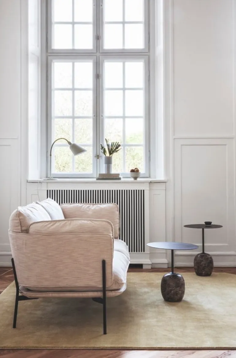 &Tradition Lato LN9 coffee table, black - Emperador marble