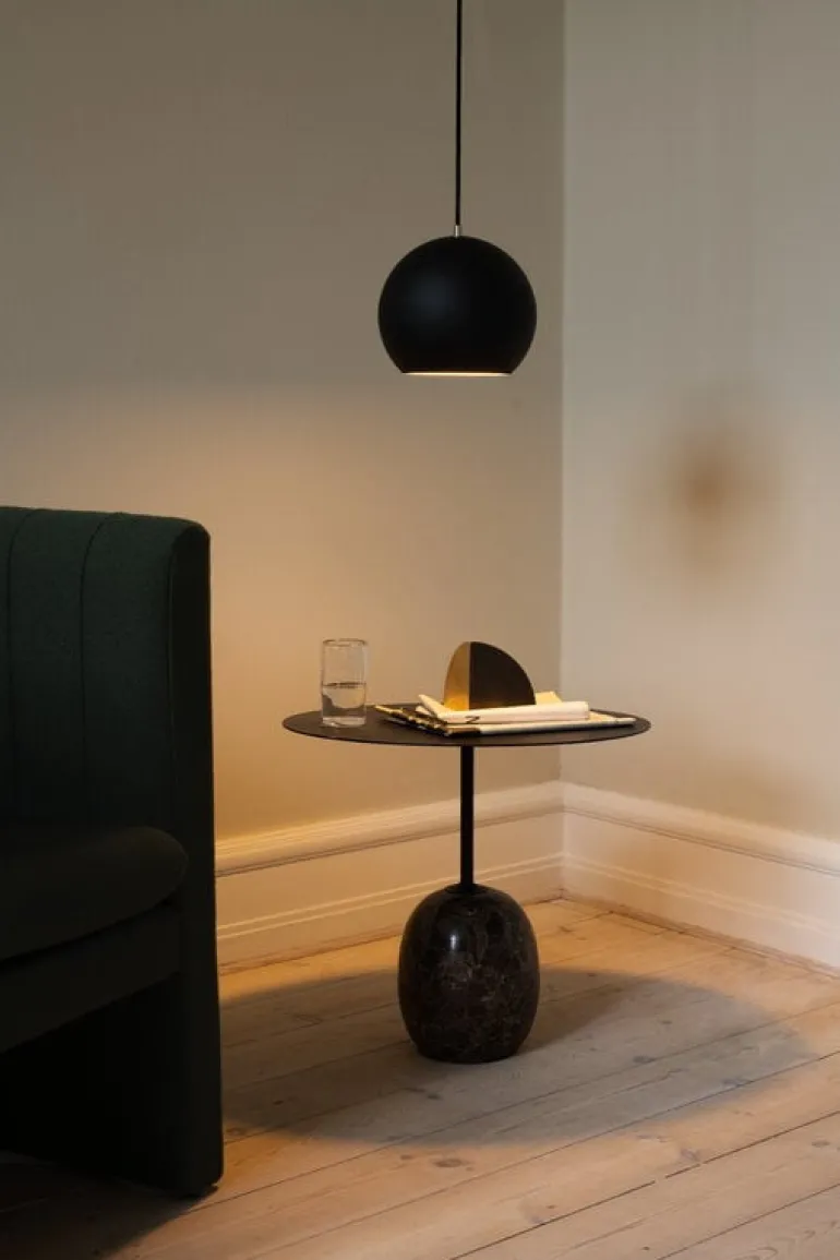 &Tradition Lato LN9 coffee table, black - Emperador marble