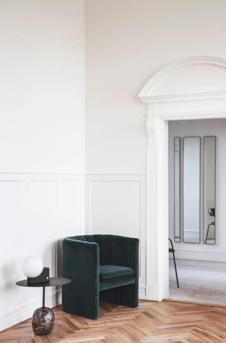 &Tradition Lato LN9 coffee table, black - Emperador marble