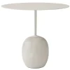 &Tradition Lato LN9 coffee table, white - Cream Diva marble