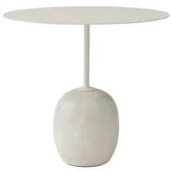 &Tradition Lato LN9 coffee table, white - Cream Diva marble