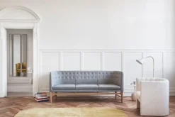 &Tradition Lato LN9 coffee table, white - Cream Diva marble