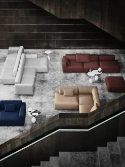 &Tradition Lato LN9 coffee table, white - Cream Diva marble