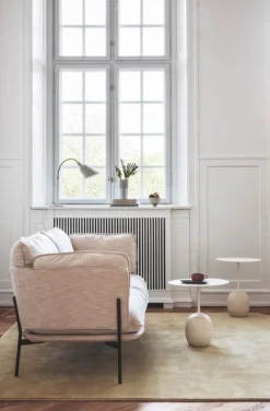 &Tradition Lato LN9 coffee table, white - Cream Diva marble