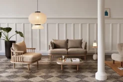 &Tradition Lato LN8 coffee table, oak - Cream Diva marble