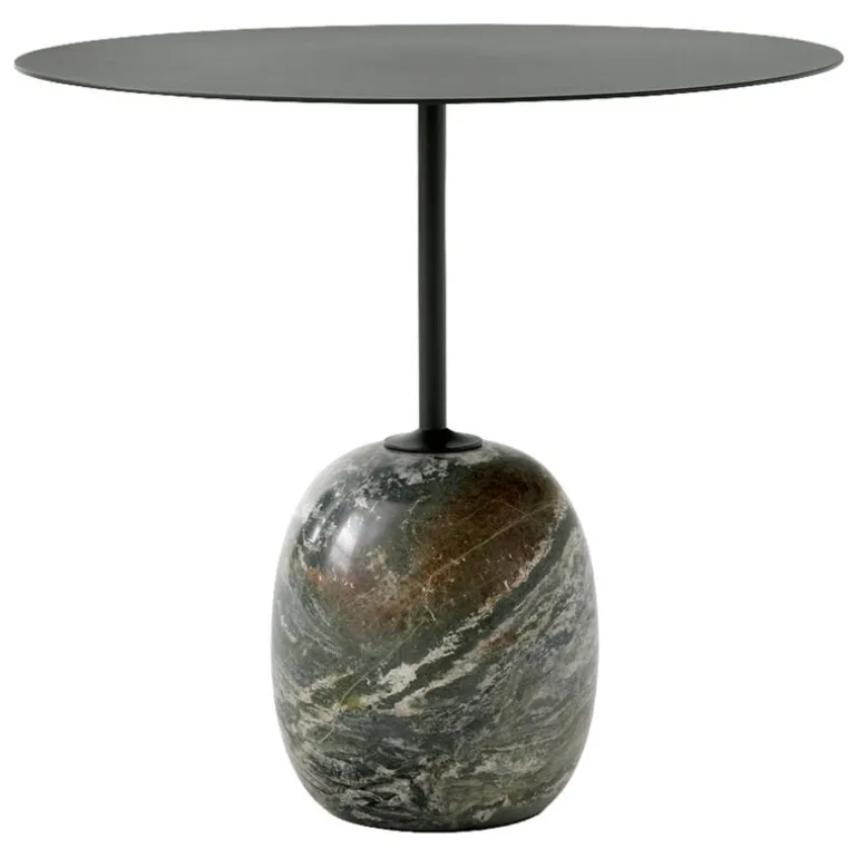 &Tradition Lato LN9 coffee table, deep green - Verde Alpi marble