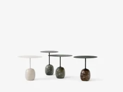 &Tradition Lato LN9 coffee table, deep green - Verde Alpi marble