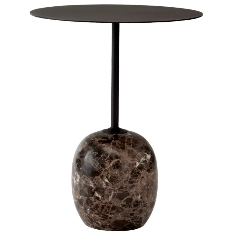 &Tradition Lato LN8 coffee table, black - Emperador marble