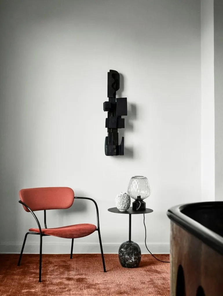 &Tradition Lato LN8 coffee table, black - Emperador marble