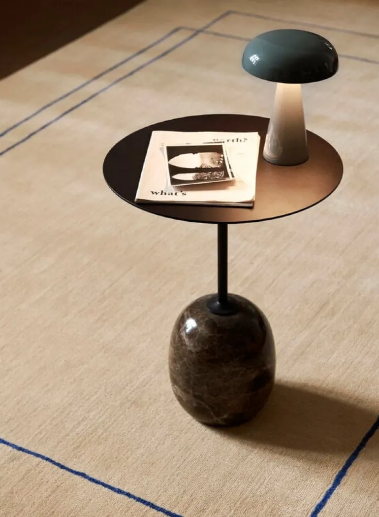 &Tradition Lato LN8 coffee table, black - Emperador marble