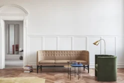 &Tradition Lato LN8 coffee table, black - Emperador marble