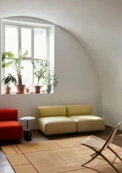 &Tradition Lato LN8 coffee table, black - Emperador marble