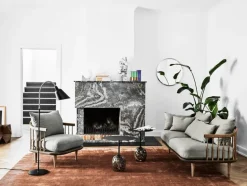 &Tradition Lato LN8 coffee table, black - Emperador marble