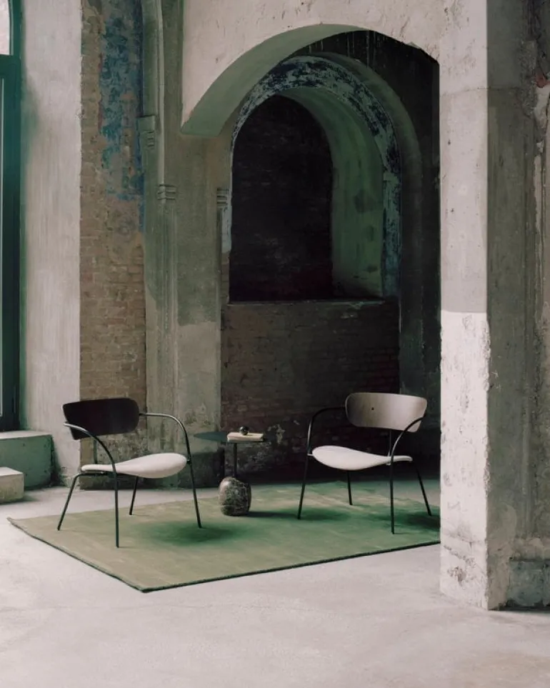 &Tradition Lato LN8 coffee table, black - Emperador marble