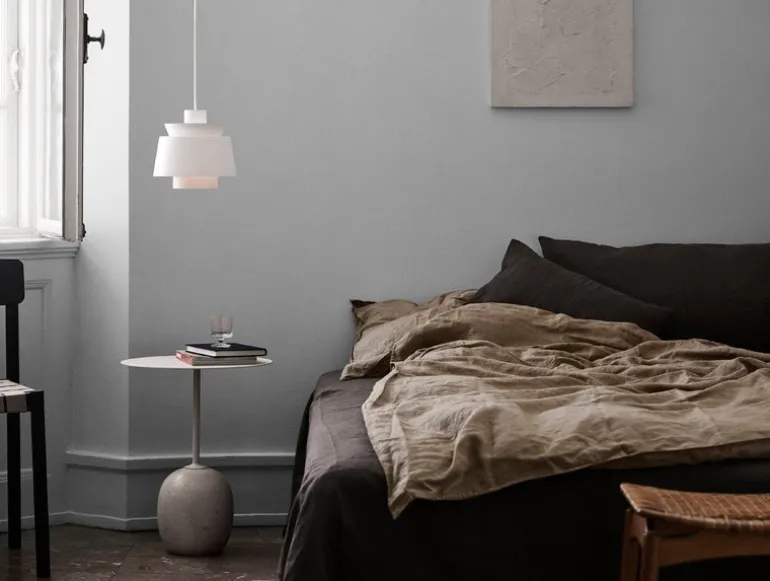 &Tradition Lato LN8 coffee table, white - Cream Diva marble