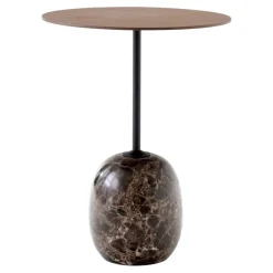 &Tradition Lato LN8 coffee table, walnut - Emperador marble