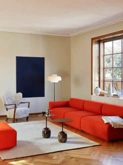 &Tradition Lato LN8 coffee table, walnut - Emperador marble