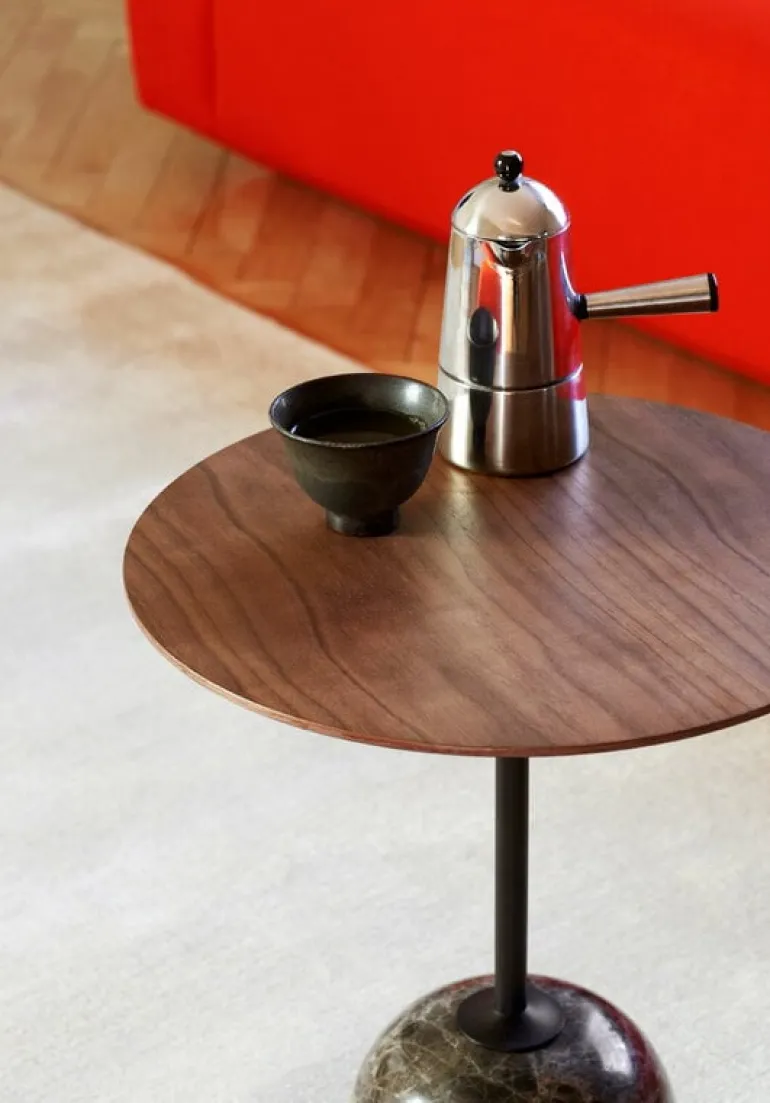 &Tradition Lato LN8 coffee table, walnut - Emperador marble