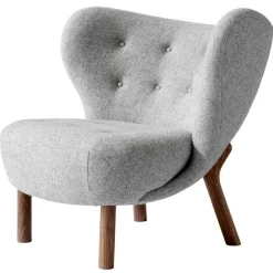 &Tradition Little Petra lounge chair, Hallingdal 130 - walnut