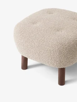 &Tradition Little Petra lounge chair and pouf, Karakorum 003 - walnut