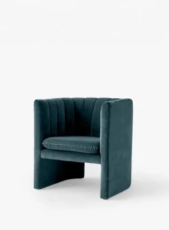 &Tradition Loafer SC23 lounge chair, Ritz 0408 Blue-gray